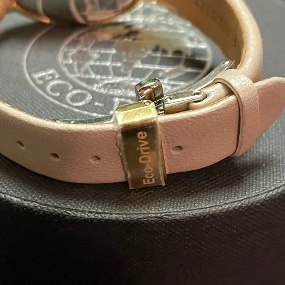 Women’s Citizen Eco-Drive Gold and Tan Watch - Picture 4 of 8